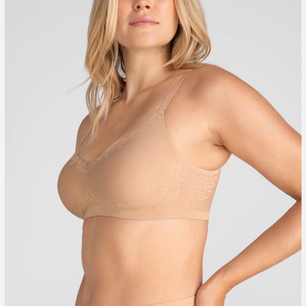 Honeylove Silhouette Rose Wireless Bra Size 36 B/C